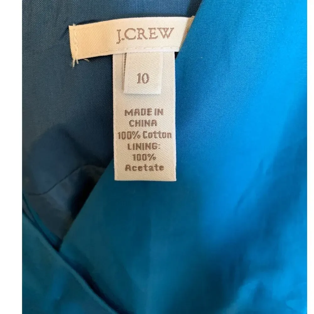 J. Crew crew turquoise